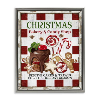 Art mural sur toile Christmas Bakery & Candy par Creatif Belle