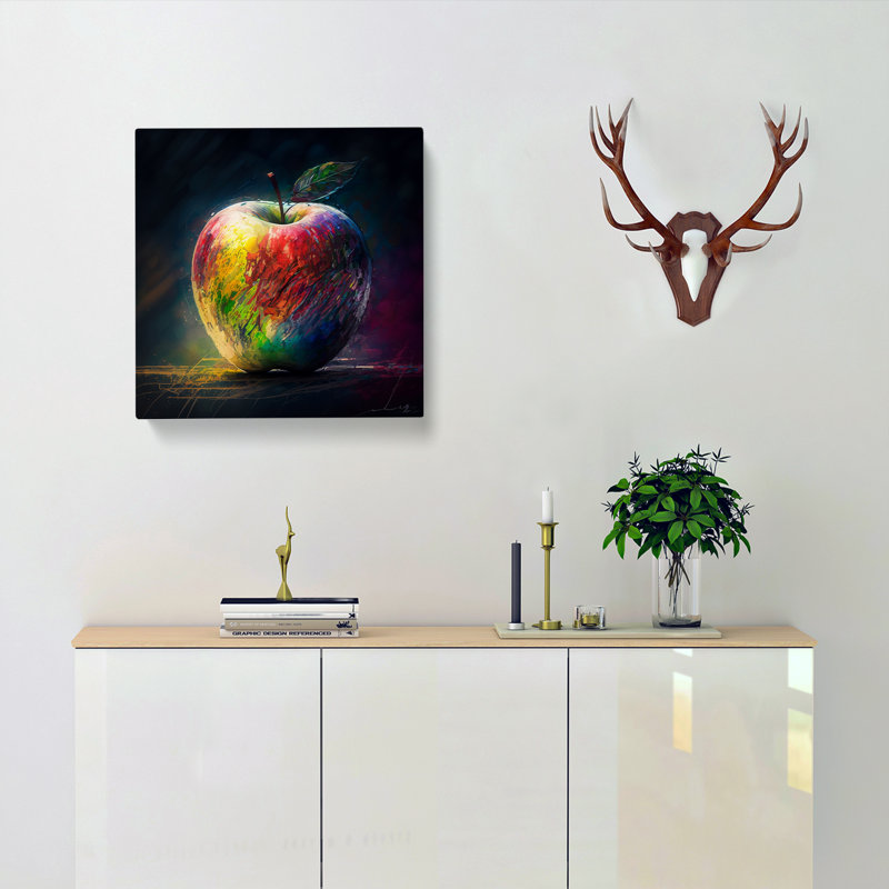 Apple Post-Impressionism - No Frame Print, 50cm H x 50cm W x 3cm D