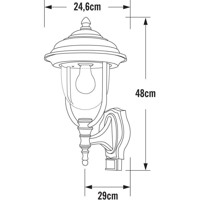 Parma Outdoor Wall Lantern, Matt White