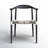 Kazbah Leather Dining Arm Chair-2105392400