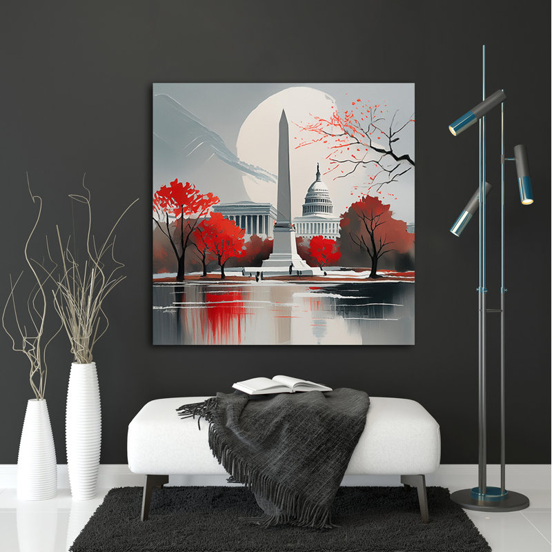 Winter In DC, 54" H x 54" W