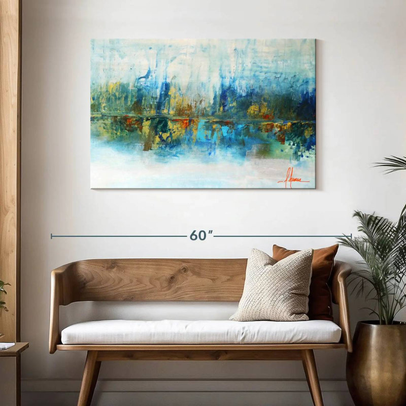 Avery Aqua Azul, 30" H x 45" W