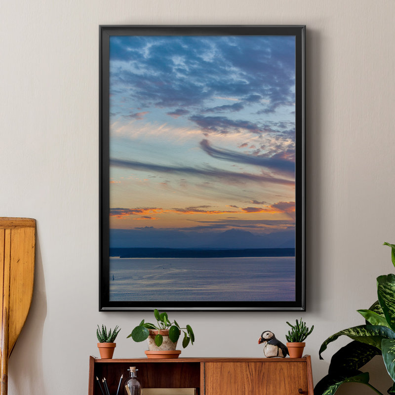 «Cloud Variations», reproduction encadrée de qualité supérieure - prête à être accrochée, Cadre noir
