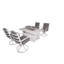 Ensemble repas 5 pièces pour patio avec foyer et 4 chaises pivotantes-751319-38750220