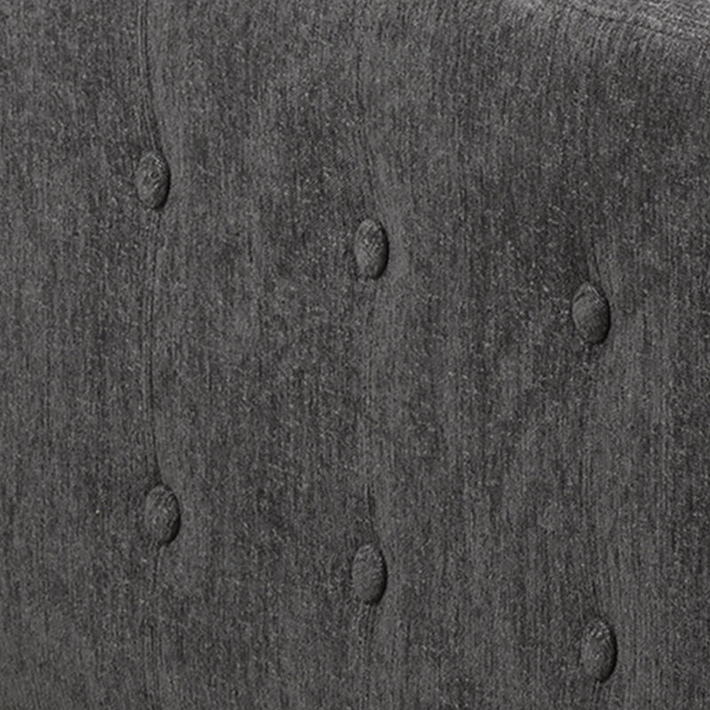 Canapé modulaire de 84 po faisant face à la droite 84 po, 100% polyester anthracite