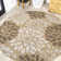 Zinnia Modern Floral Textured Weave Brown/Cream Indoor/Outdoor Rug