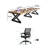 10-seater solid wood conference table
