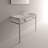 WS Bath Collections Cento 17.7 " Ceramic Rectangular Bathroom Sink and Overflow Hole