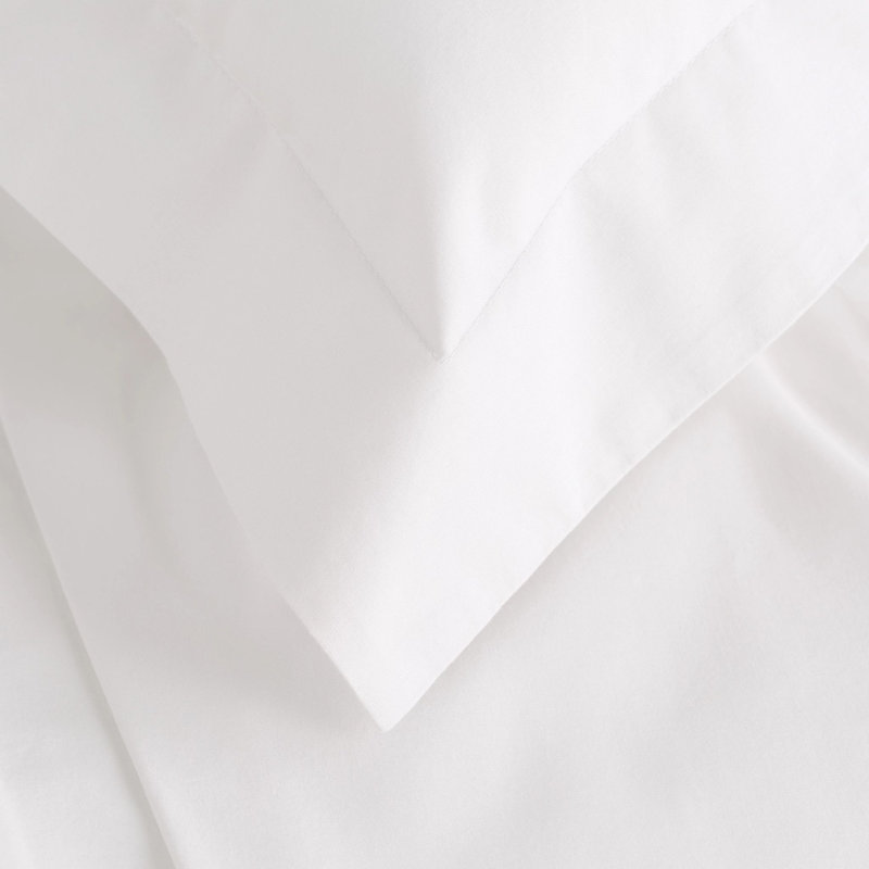 Organic Cotton Ivory Sheet Set, White, Full Sheet Set with 2 Pillowcases