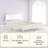 White  Full Bed Frame With Headboard