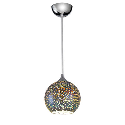 Laclede 1 - Light Chrome Sphere Pendant