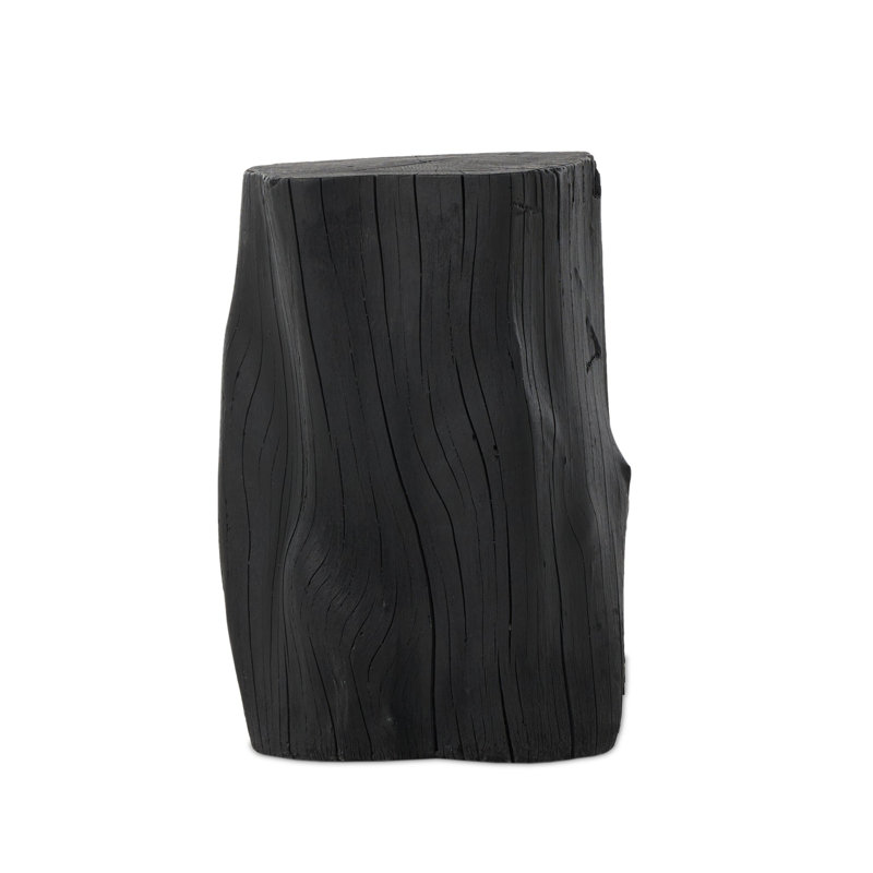 Amiko End Table-Black Resin