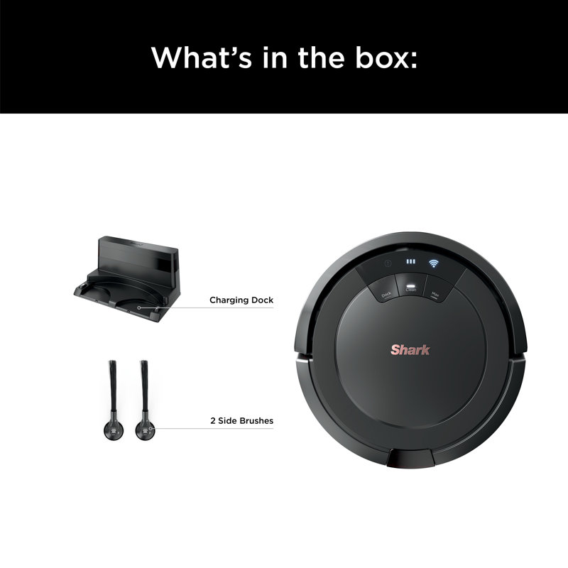 Ion Robot Vacuum With Wi-fi, Black
