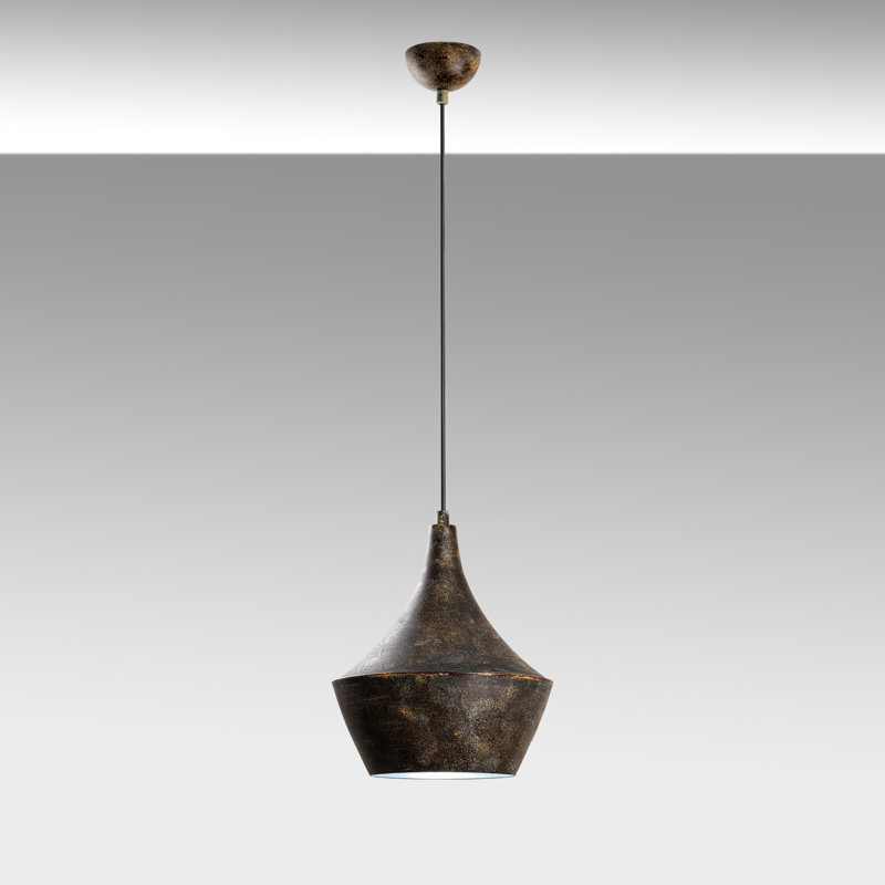 Lustre réglable élégant, finition antique, 9,1 po x 11,8 po | Corps en métal, hauteur maximale 51,2 po | 1 x douille E27 (ampoule non incluse) | Parfait pour les salles à manger, les salons et les vestibules, classé IP20