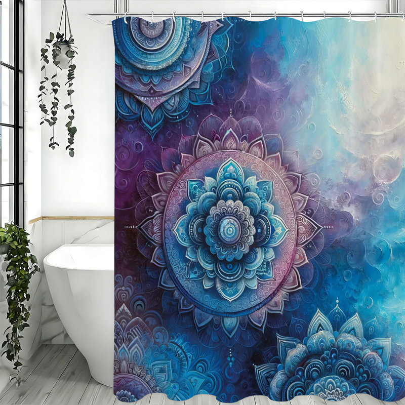 Shower Curtains with Hooks Included