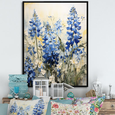 Blue Bonnets Tranquility VII, reproduction d'art sur toile