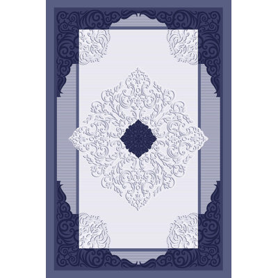 Premium Woven Carpet, 4.6 x 7.2 ft, 100% Polyester, 650 g/m² | Antibacterial, Non-Slip PVC Underside, 0.3 in Pile Height | Machine Washable, 3D Digital Printing | Ideal for Living Room, Bedroom & Office Decor