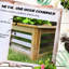 Ensemble de jardinière surélevée en métal galvanisé, renforcé de bois, pour cultiver différents types de plantes