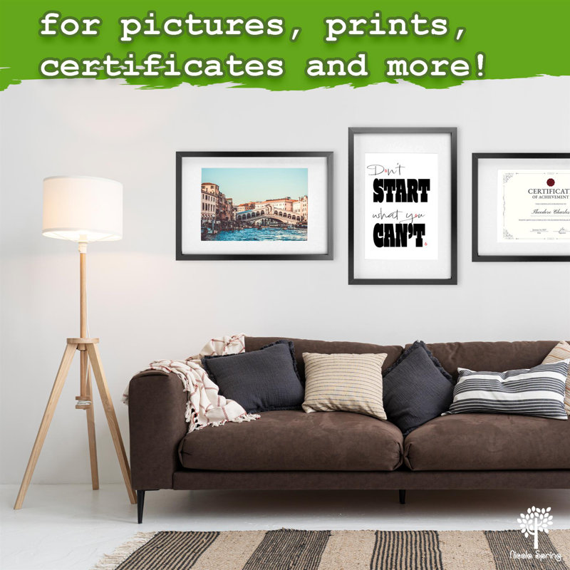 Acrylic Picture Frame - Set of 3, White