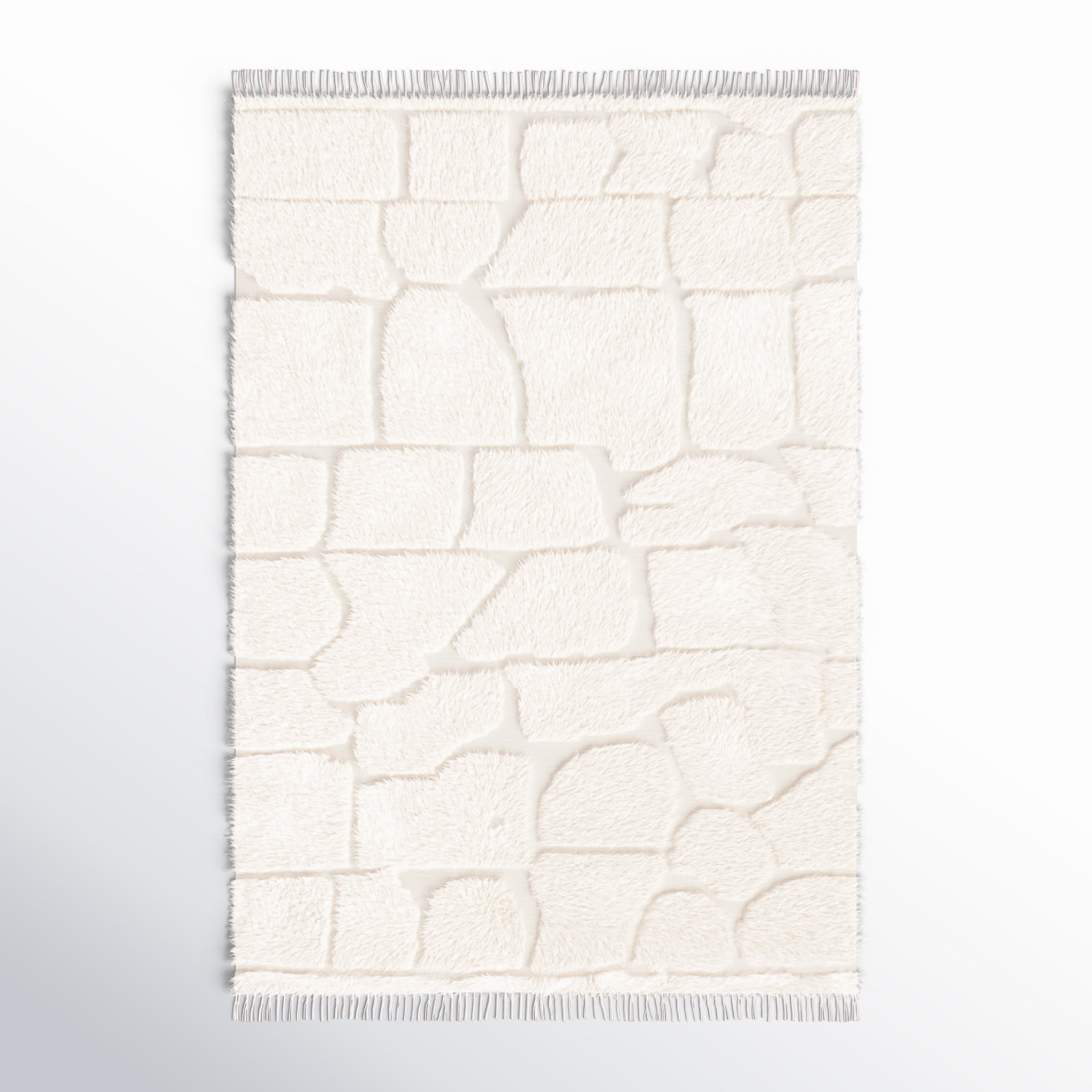 Hand-Woven Geometric Rug, Rectangle 6' x 9'