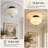Milk Glass Semi Flush Mount Ceiling Light-1185819408
