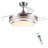 Small-CF 42"-3 Blades Modern Retractable Ceiling Fan with LED Light, Remote Control and Light Kit Included-97831773