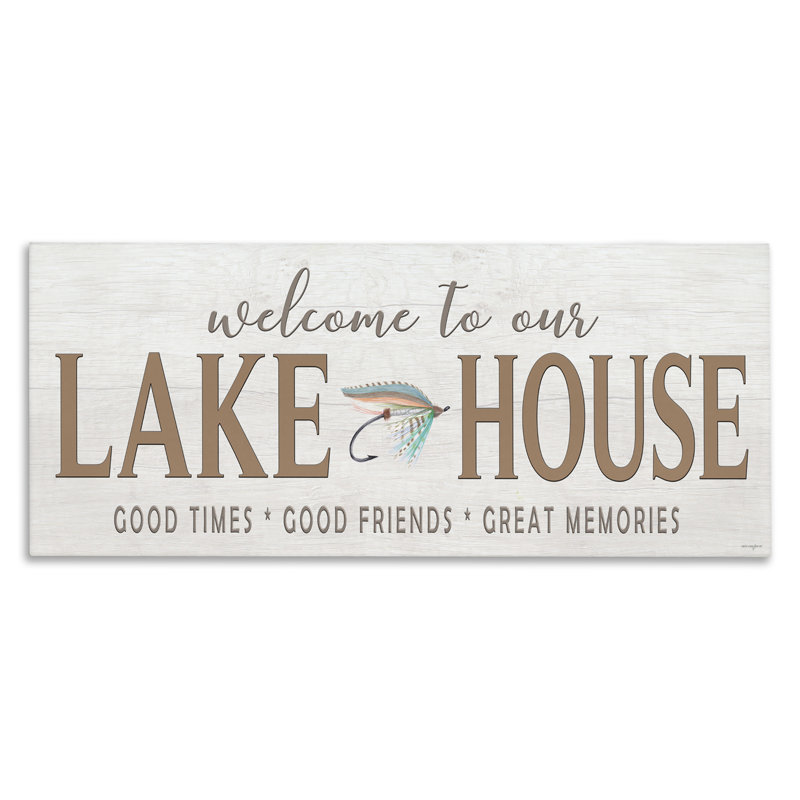 Toile rustique Lake House, design par Seven Trees Design, H 13 po x l 30 po