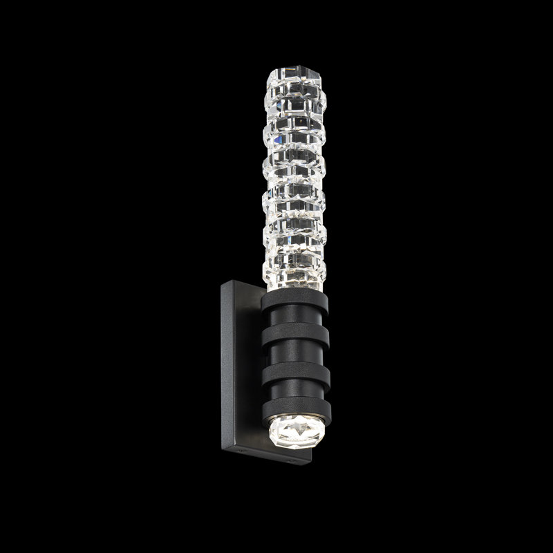 Kemberly 2 - Light LED Armed Sconce, Black
