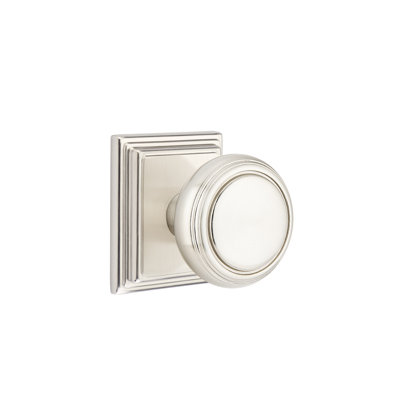 Emtek Privacy Knobset w/ Wilshire Rosette and Norwich Knob