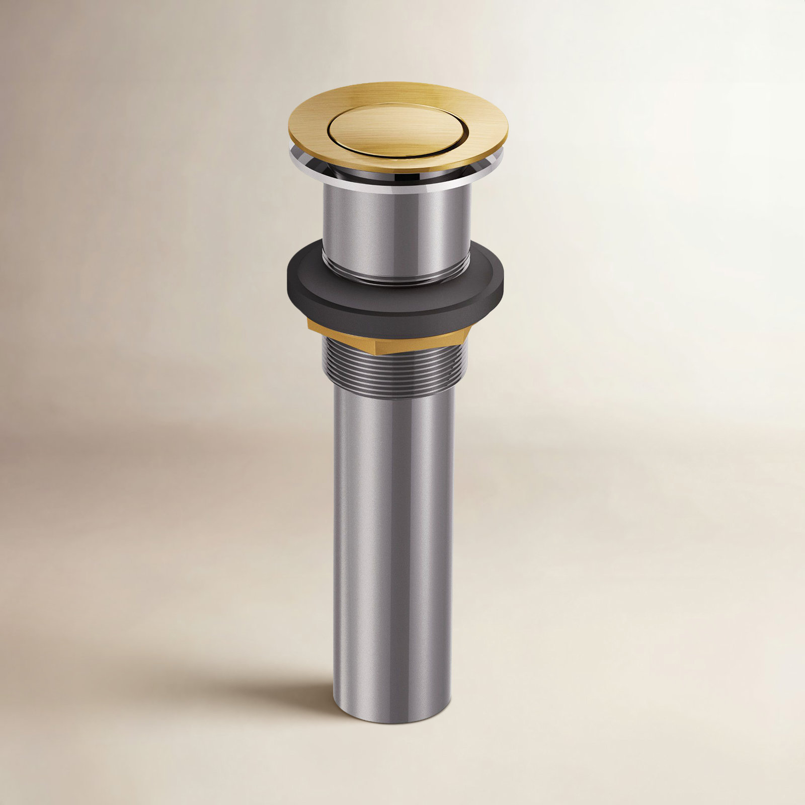 Moen® Push Button Drain Without Overflow, Brushed Gold