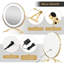Miroir de meuble-lavabo rond 16 po à 3 lumières à intensité variable Wrought Studio ™-1778954139