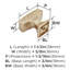 Bouton d'armoire bronze champagne Mulholland de 1-1 / 2 po (38 mm) de longueur-109274168-63965777