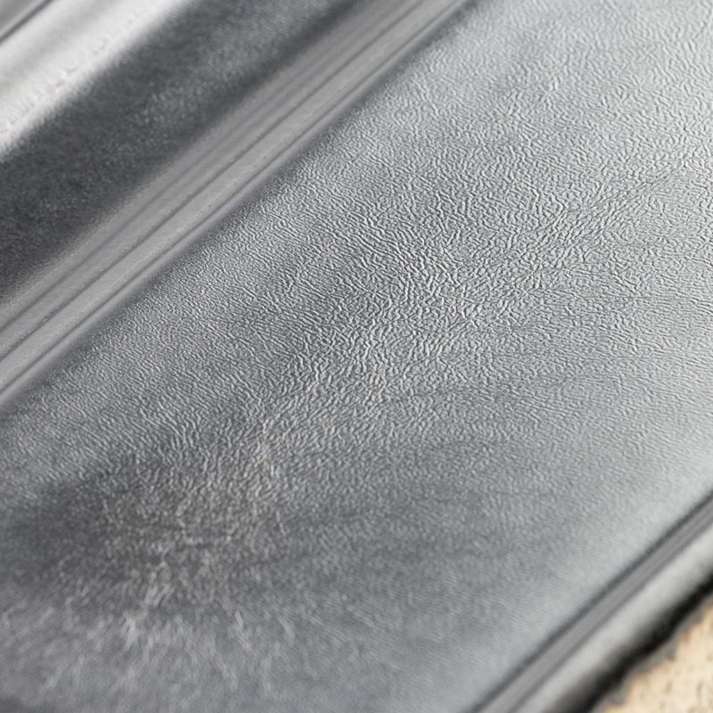 Nabi 6X8 Crackled Glass Base Molding Liner, Metallic Gunmetal Gray