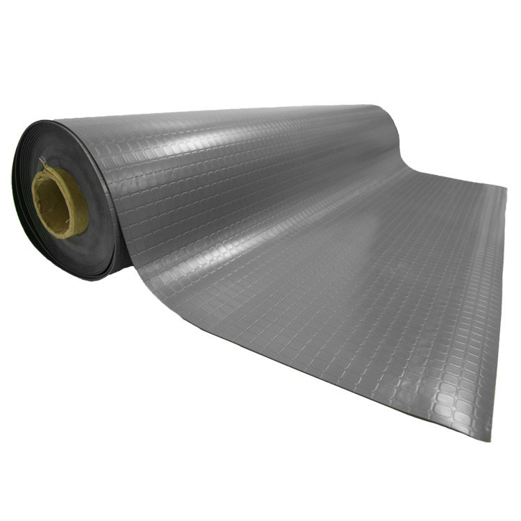 Rouleau de plancher de garage en gris foncé 4 po pi. x 9 po. "poignée-bloc", 4 pi x 4 pi