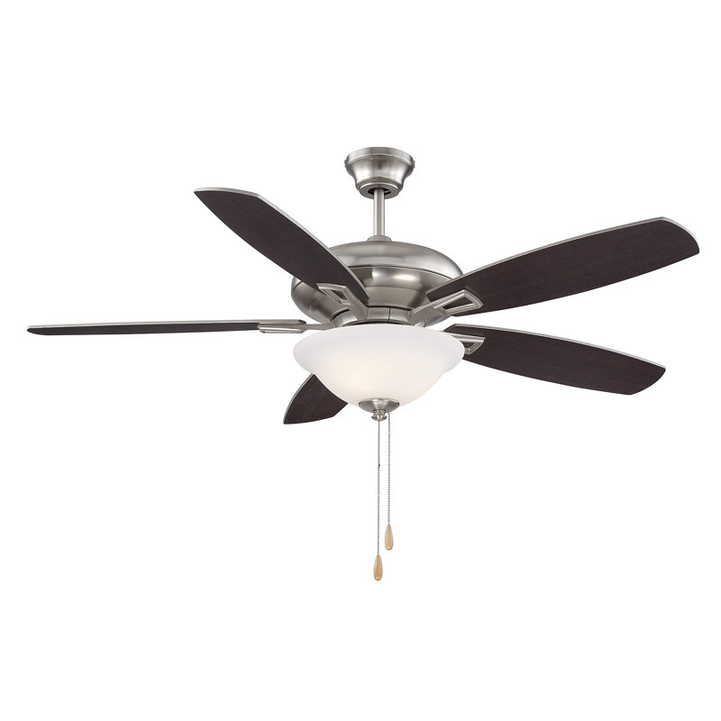 Kelleher 52'' Ceiling Fan with Light Kit, Bronze Brown