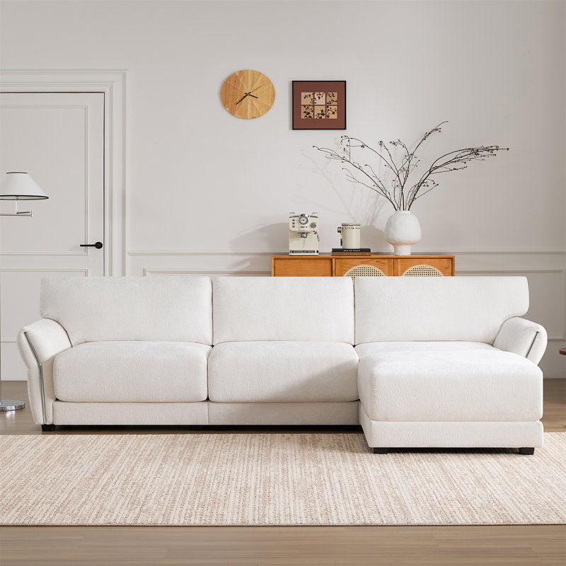 [VIDEO]110" Modular Sectional Sofa, White