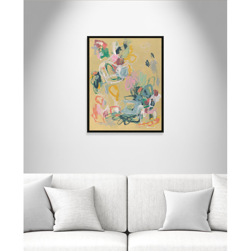 «Living In Colours» par Marisol Evora, L 23,5 po x H 29,5 po, Flottant espresso