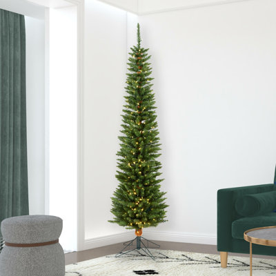 7.5' Lighted Pine Christmas Tree