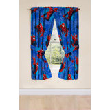 Spiderman Astonish Semi-Sheer Curtain and Drape Set