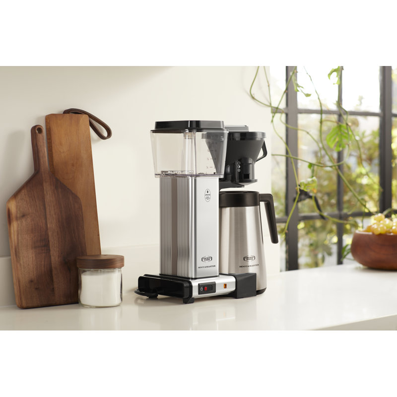 Cafetière de 10 tasses KBT de Moccamaster, Argent poli