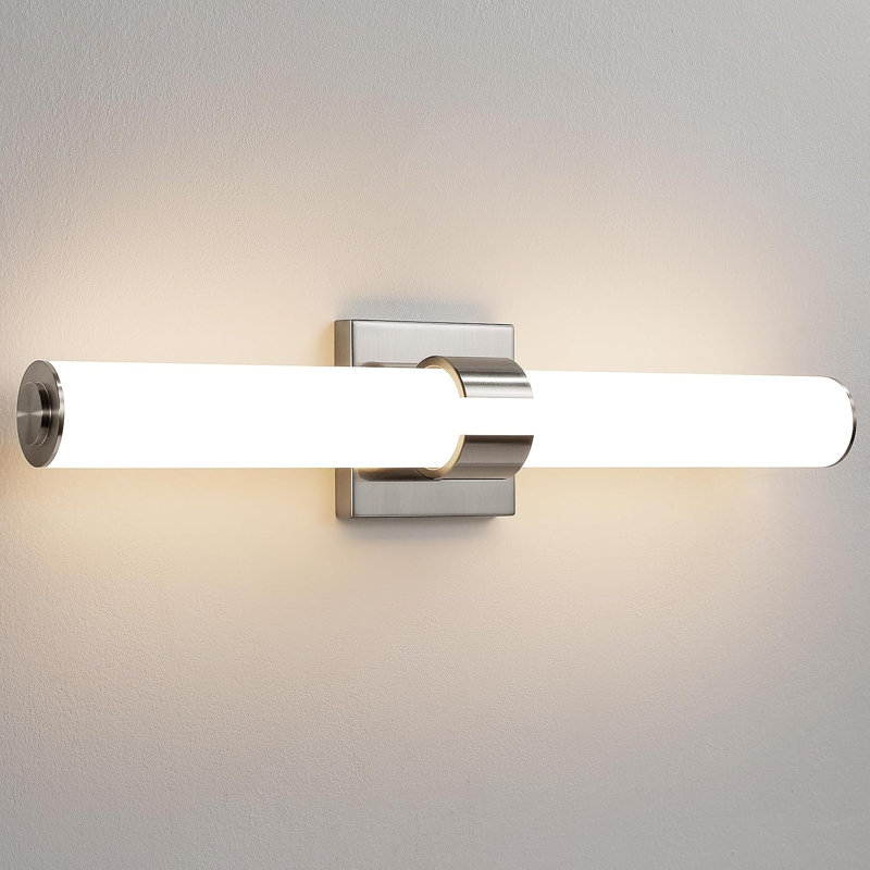 Luminaire de meuble-lavabo moderne à DEL avec abat-jour en acrylique à intensité variable, applique écoénergétique pour les espaces intérieurs