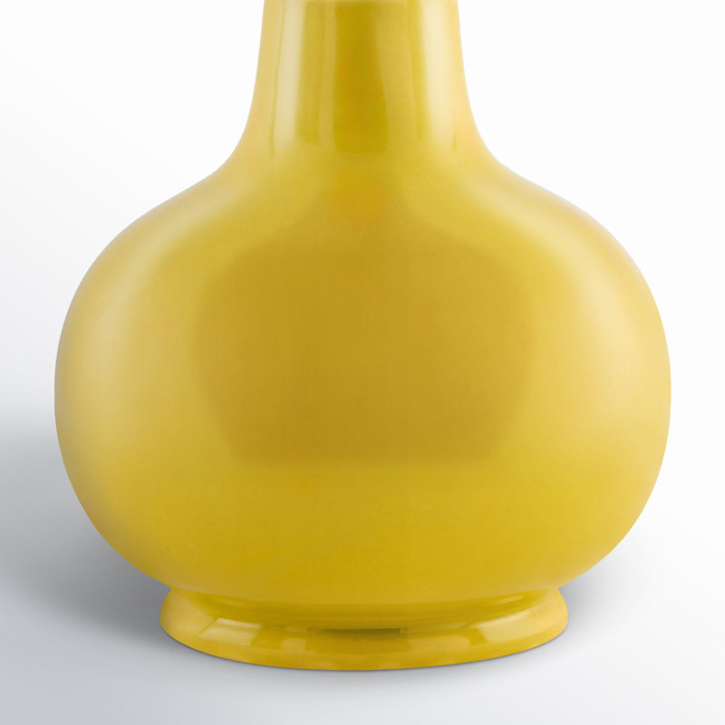 Lampe Momsen, H 13 po x l 8 po x P 8 po, Jaune, Naturel