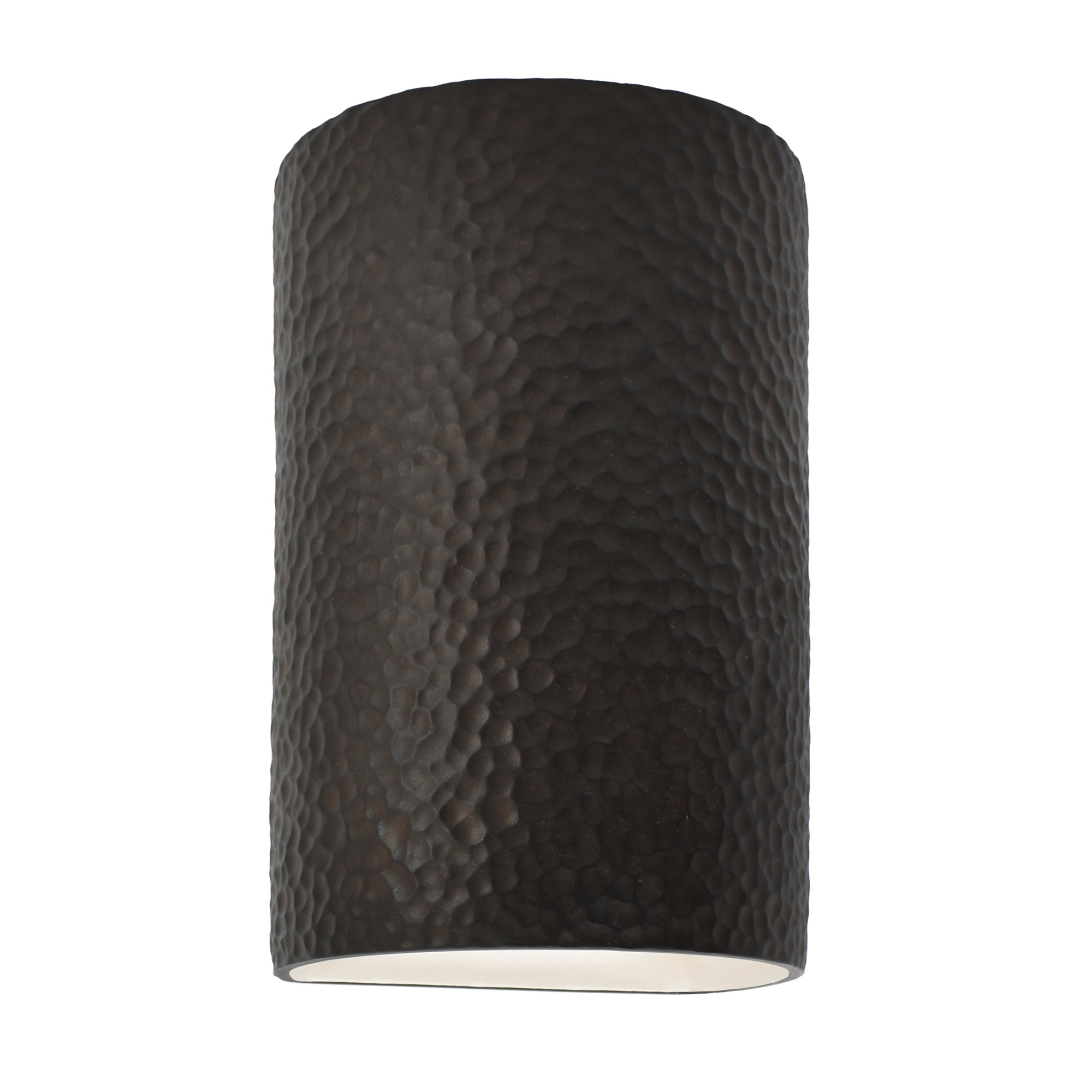 Pacursa Ceramic Dimmable Flush Mounted Sconce, Gloss Gray, 9.5" H x 5.75" W x 4.5" D, Incandescent (Not included)