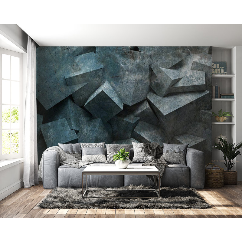 Peel & Stick Brick Wall Mural, 154" W x 110" L