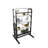 Solid Wood Convertible Shelf Table, Home Radiance, White Dining Table With Shelf, ,