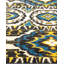 Tapis unique noué à la main Tye Modern - noir, 4 pi x 6 pi
