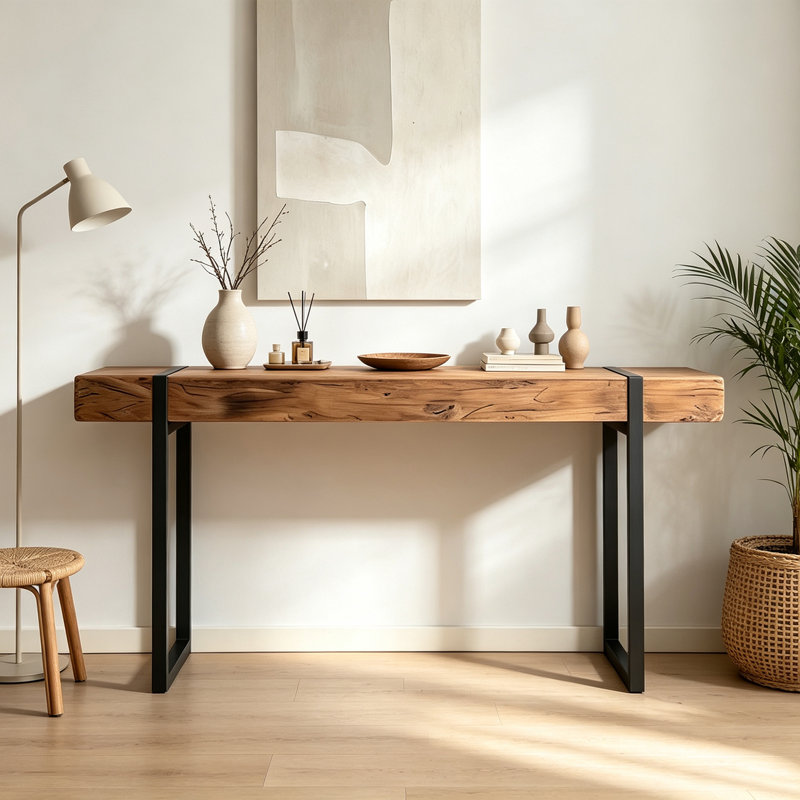Console Wabi-Sabi, H 31,5 po x l 63 po x P 13,8 po