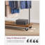 Durand 104.5cm Rolling Industrial Pipe Clothing Rack-109535908