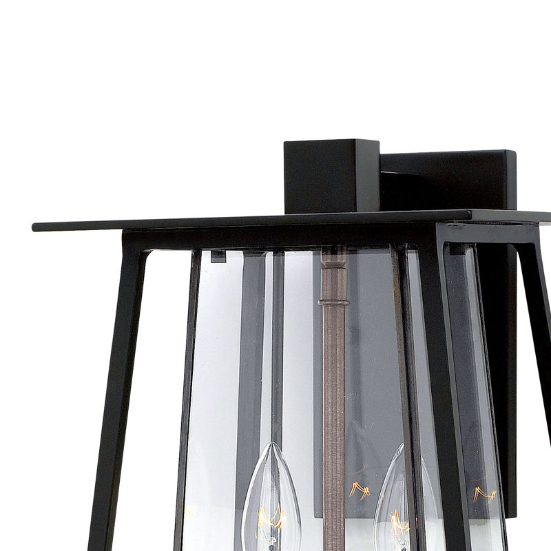 Wall Light, Black/Brown, LED