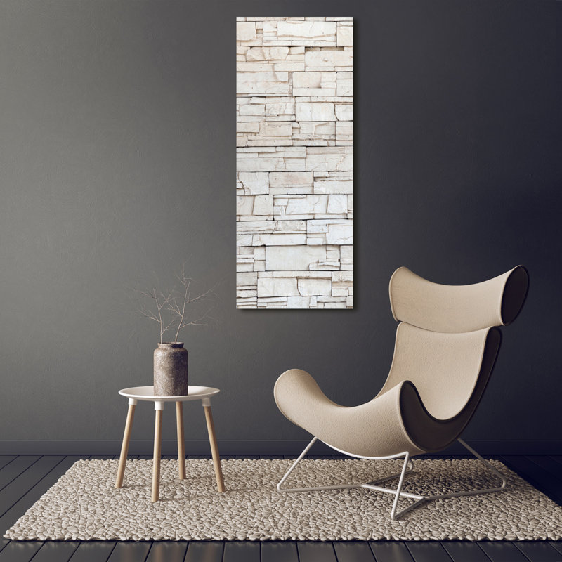 A Stone Wall - Wrapped Canvas Print